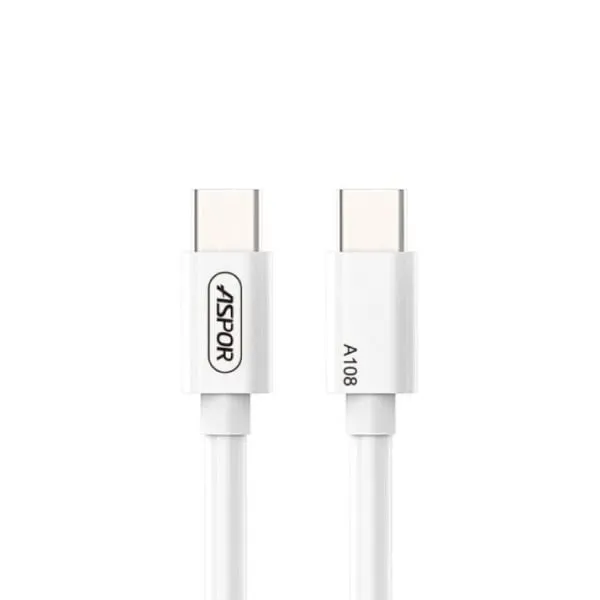 Aspor A108L 2M 100W Type C to Type C PD Cable