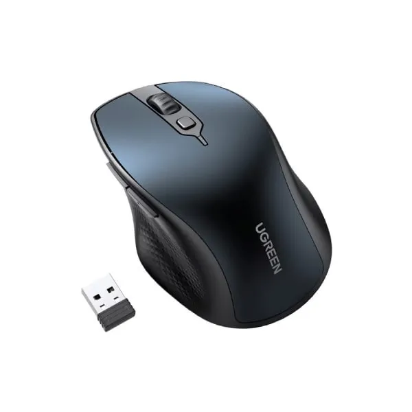 Ugreen 15807 MU101 Ergonomic Wireless Mouse – Blue