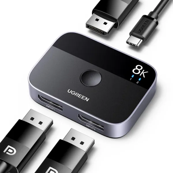 Ugreen 15708 Displayport Bi-Directional Switch 8K 30Hz — photo 3