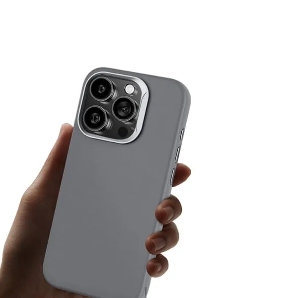 WiWU SP-019 Vegan Leather Shock-Proof Magnetic Phone Case 15 Pro Max Phantom Gray — photo 3