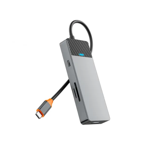 WiWU Linker A721HD 7 In 1 USB-C Hub – Grey — photo 3
