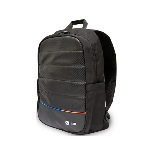 BMW Laptop Backpack 15″ – Nylon Black M Series Carbon Fiber Effect — photo 2