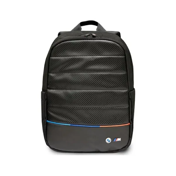 BMW Laptop Backpack 15″ – Nylon Black M Series Carbon Fiber Effect