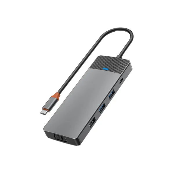 WiWU Linker A921HV 9 In 1 USB-C Hub – Grey