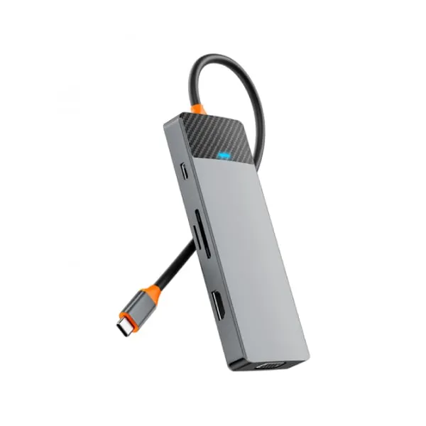 WiWU Linker A921HV 9 In 1 USB-C Hub – Grey — photo 3