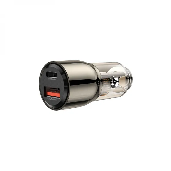 WiWU Wi-QC012 95W Geek Car Charger Clear – Black — photo 2