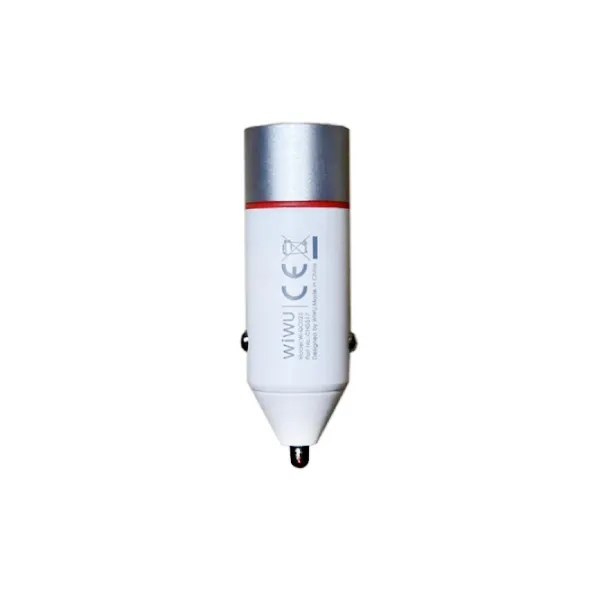 WiWU Wi-QC023 60W Dual USB Port Car Charger – White