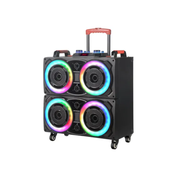 NDR 8888 Portable Amplifier Trolley Double Horn Speaker