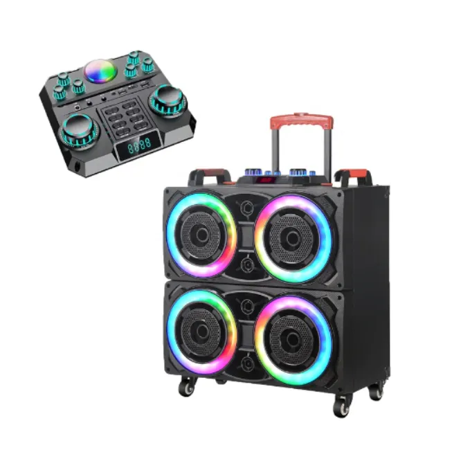NDR 8888 Portable Amplifier Trolley Double Horn Speaker — photo 2