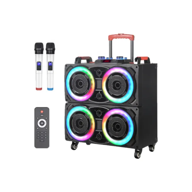 NDR 8888 Portable Amplifier Trolley Double Horn Speaker — photo 3