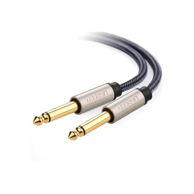 Ugreen 10636 6.5mm Male to Male Stereo Auxiliary Aux Audio Cable 1m Grey