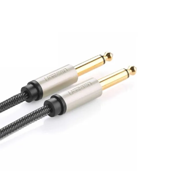 Ugreen 10636 6.5mm Male to Male Stereo Auxiliary Aux Audio Cable 1m Grey — photo 3