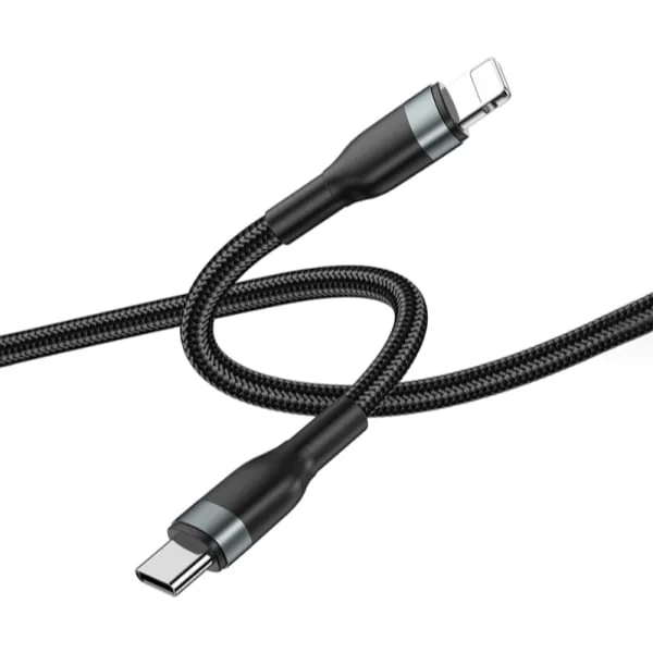 WiWU WI-C017 Concise 30W Type-C To Lightning Charging Cable 2m – black — photo 2