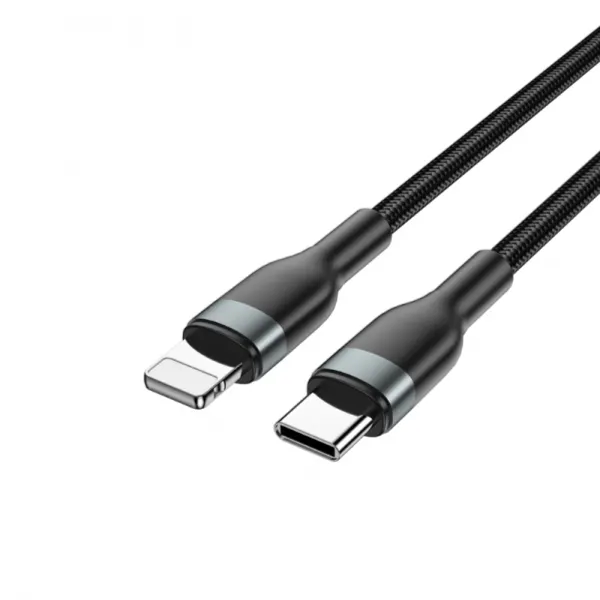 WiWU WI-C017 Concise 30W Type-C To Lightning Charging Cable 2m – black — photo 3