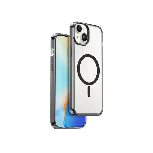 WiWU MCC-101 Magnetic Crystal Hard PC Cover for iPhone 15 Plus Black — photo 3