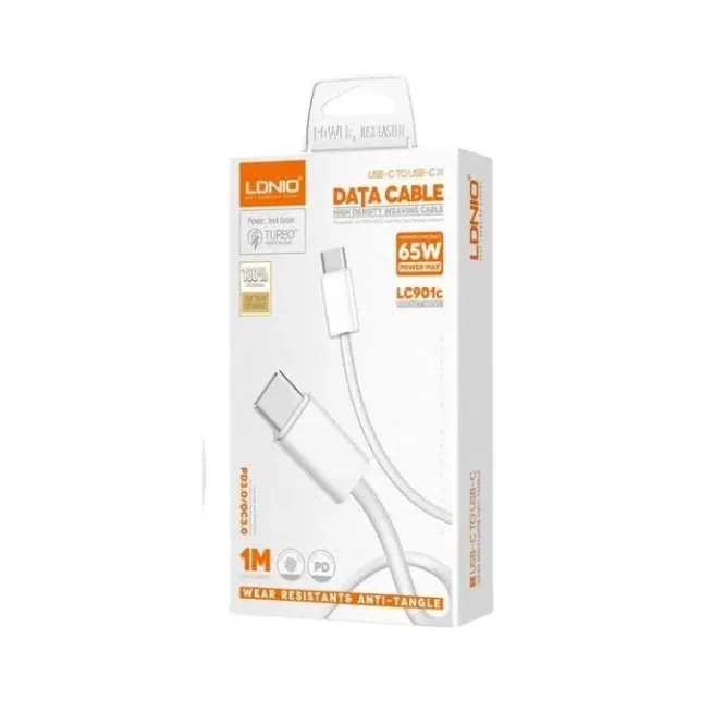 LDNIO LC901C 65W C-C Data Cable 1M — photo 2