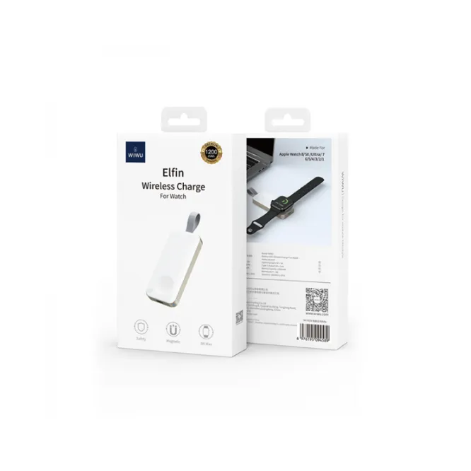 WiWU Wi-M19 Elfin Watch Wireless Charger – White — photo 4
