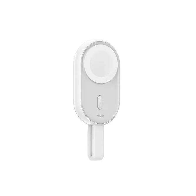 WiWU Wi-M20 2-in-1 Watch Charger White — photo 2
