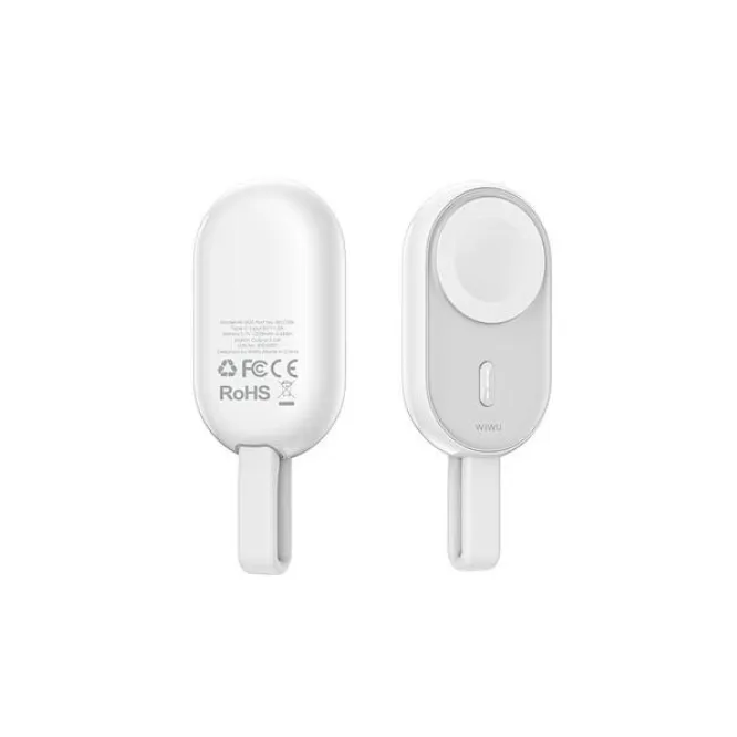 WiWU Wi-M20 2-in-1 Watch Charger White