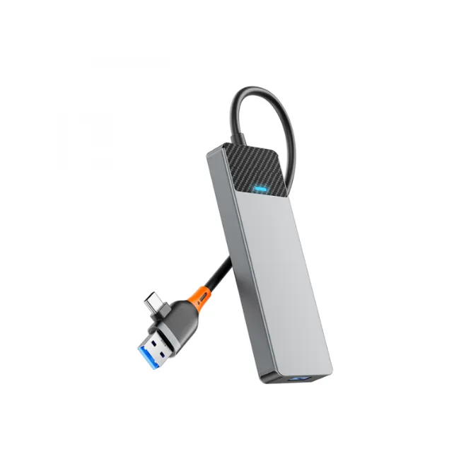 WiWU A431C Linker Series USB-A&C 4-in-1 Hub Adapter