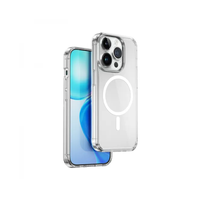 WiWU MCC-101 Premium Crystal Magnetic Case iPhone 15 Series – Transparent