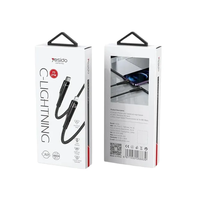 Yesido CA115 3m Type-C To Lightning Data Transfer And Charge Cable — photo 3