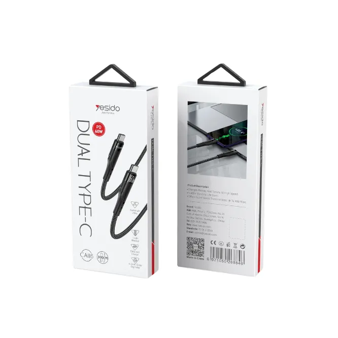 Yesido CA116 60W Type-C to Type-C Fast Charging Cable 3M — photo 3