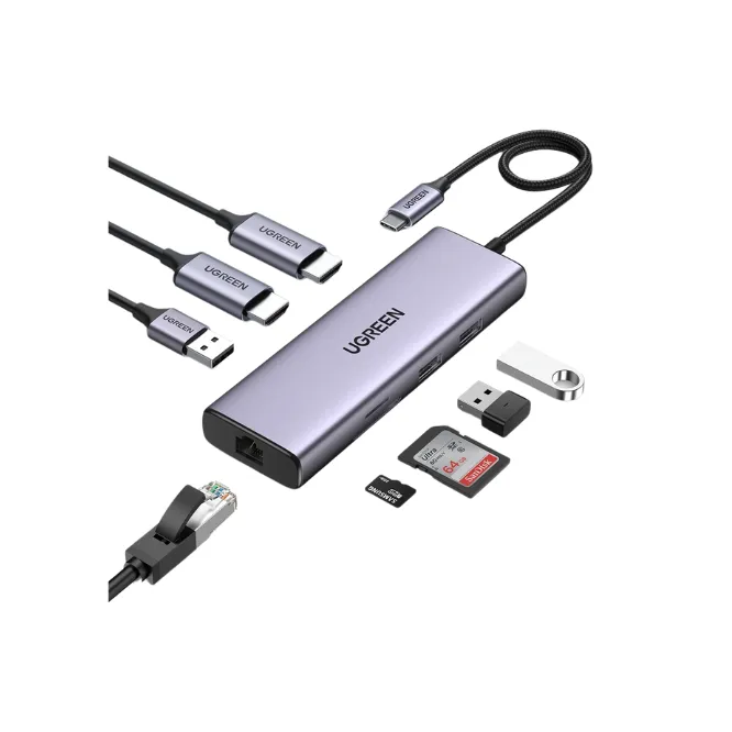 Ugreen 9-in-1 USB-C Multifunction Adapter – 90119 — photo 2