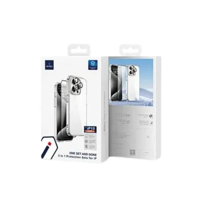 WiWU Wi-IP001 3 In 1 Protection Sets For Iphone 15 Series — photo 3