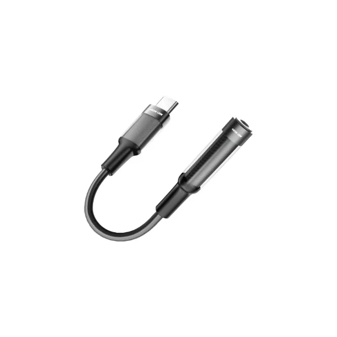 Green Lion Type C To 3.5 Earphone Adapter 12cm Black