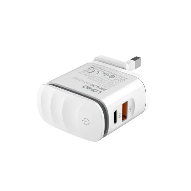 LDNIO A2423C PD+QC 3.0 Changeable Plug Charger + Type C-C Cable — photo 2