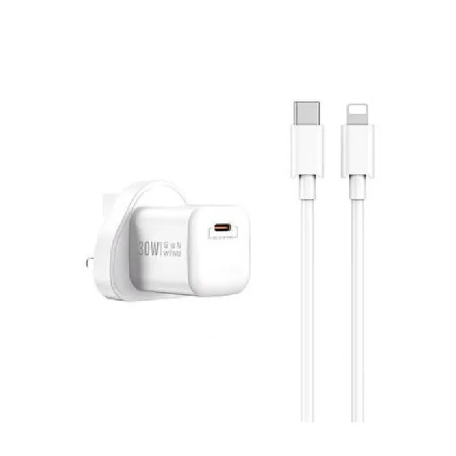 WiWU Wi-U006 Nano 30W Gan PD Charger Eu – White
