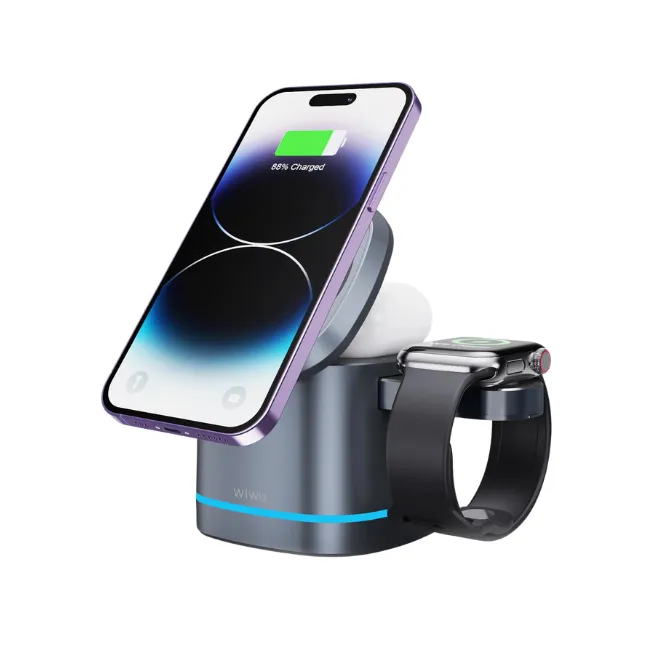 WiWU WI-W024 Rubik’s Cube 3 In 1 Wireless Charger — photo 2
