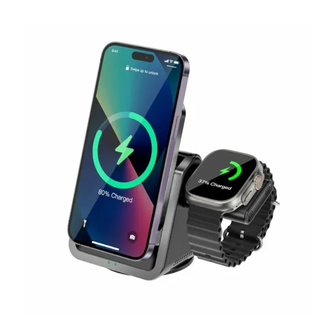 WiWU WI-W018 Coolpad 3 in 1 Wireless Charger — photo 4