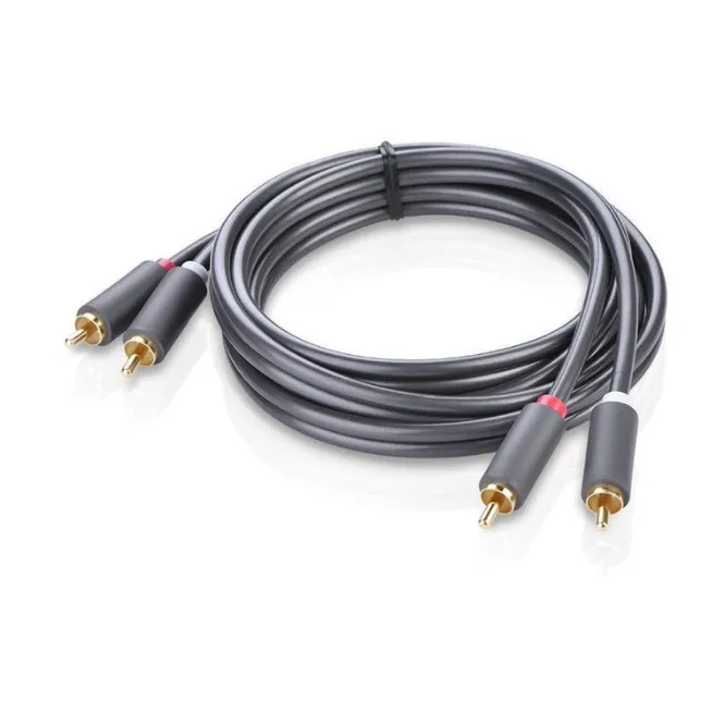 Ugreen 10520 2RCA Male To 2RCA Male Cable 5m – Black