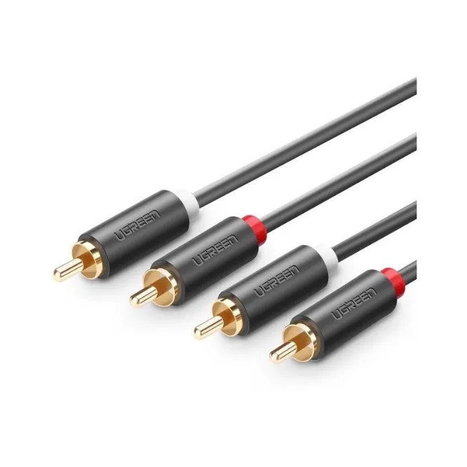Ugreen 10520 2RCA Male To 2RCA Male Cable 5m – Black — photo 3