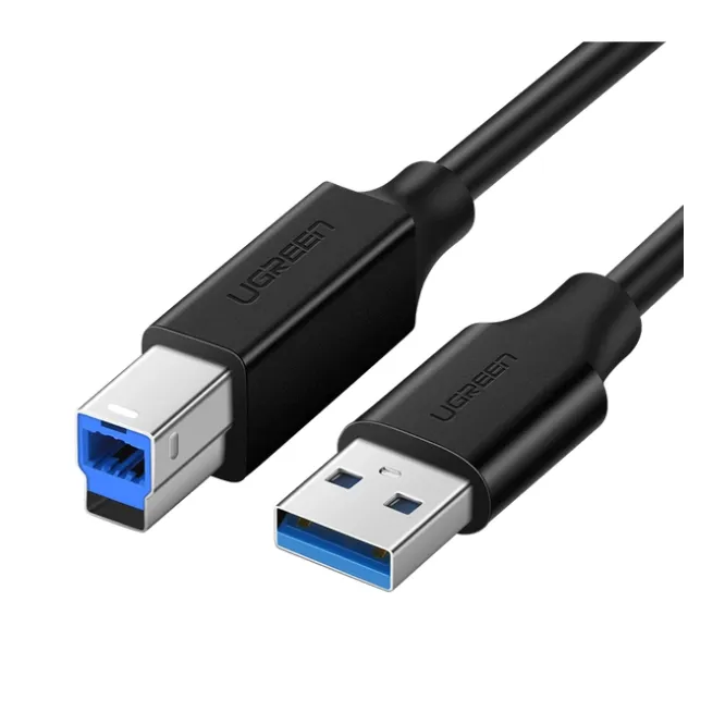 Ugreen 10372 USB 3.0 AM To BM Print Cable 2M – Black