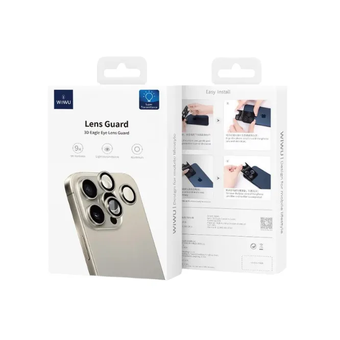 WiWU LG-005 Lens Guard 15 / 15 Plus Black — photo 2