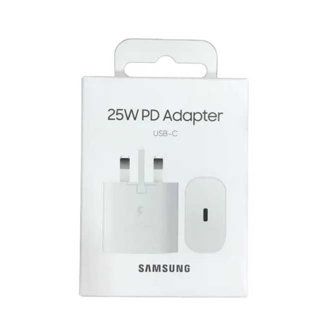 Samsung 25W Adapter USB-C 3 Pin – White — photo 4