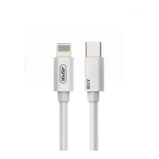 Aspor A109PD Type C to Lightning Cable 1M