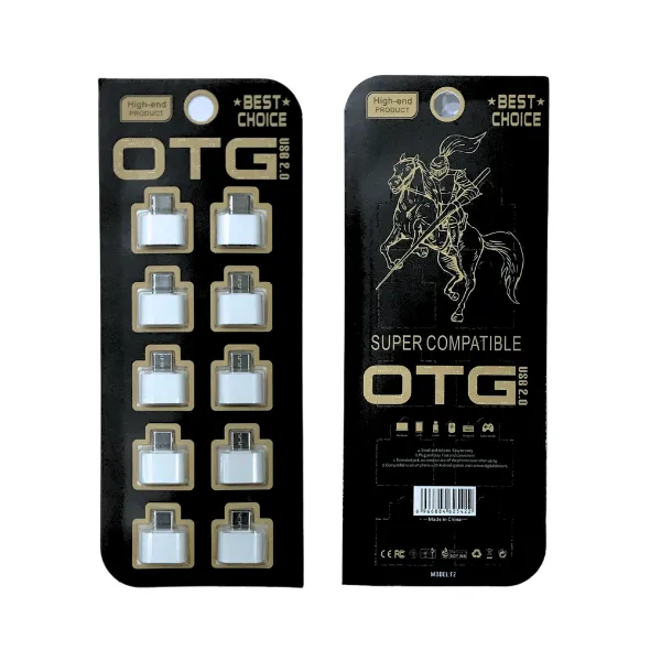 Other / Generic Type-C OTG 2.0 Black Model-F2 – 10 pcs Pack — photo 4