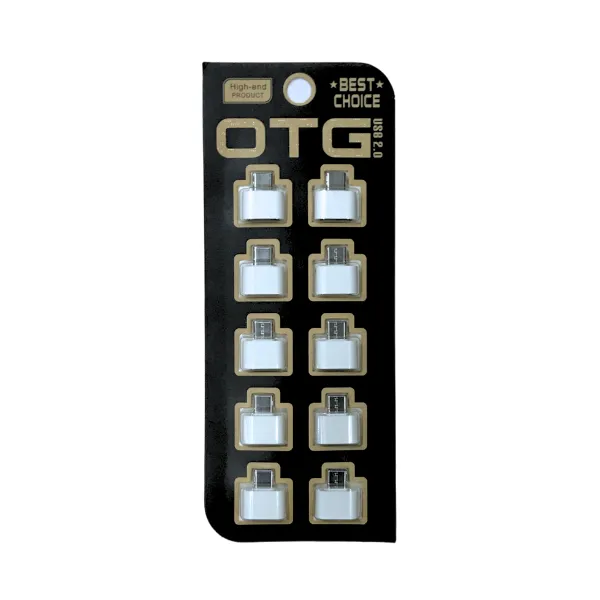 Other / Generic Type-C OTG 2.0 Black Model-F2 – 10 pcs Pack — photo 2