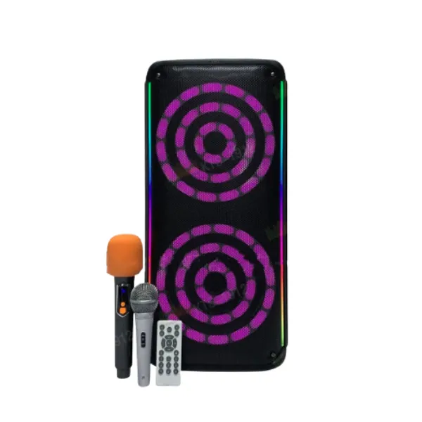 Other / Generic KTS-1912 Wireless Portable Karaoke 23″ Speaker With 2 Microphones
