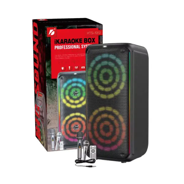 Other / Generic KTS-1912 Wireless Portable Karaoke 23″ Speaker With 2 Microphones — photo 5