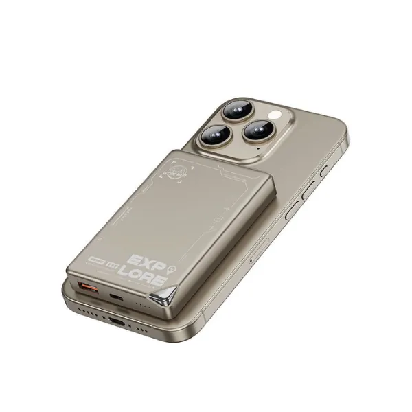 WiWU Wi-P020 Ultra-Thin Magsafe Powerbank 15W 10000mAh Explore Series Wireless — photo 6