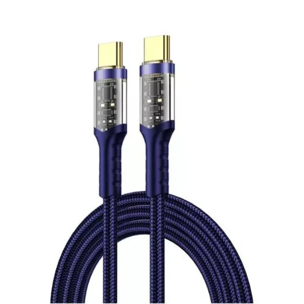 WiWU Wi-C016 Geek Series Type-C To Type-C PD Data Cable 100W 1.2 Meters — photo 3