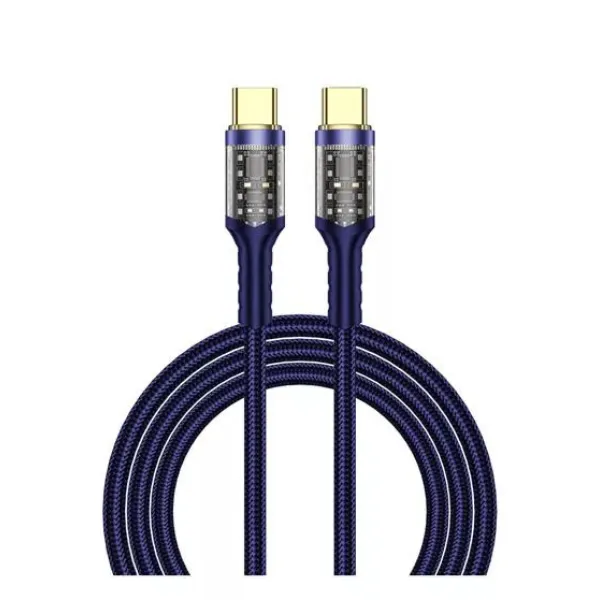 WiWU Wi-C016 Geek Series Type-C To Type-C PD Data Cable 100W 1.2 Meters — photo 2