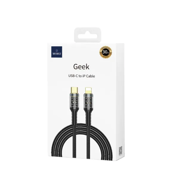 WiWU WI-C016 Geek Series Type-C To Lightning PD Data Cable 30W 1.2 Meters — photo 4