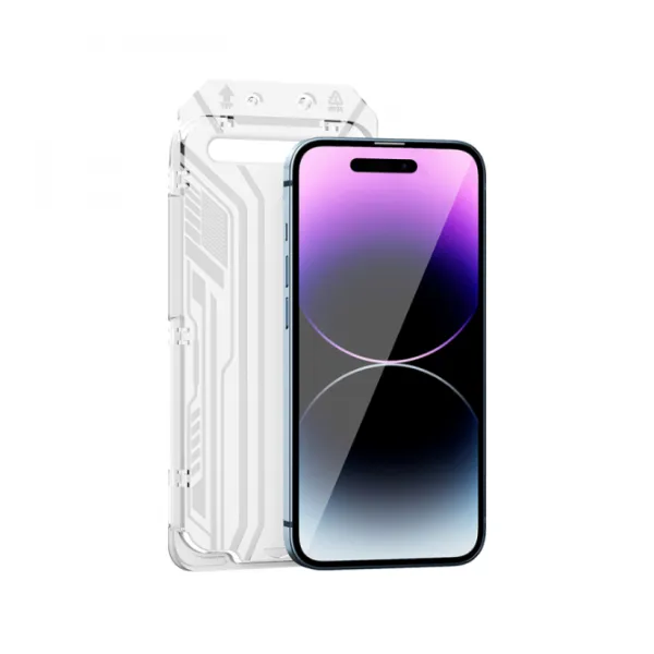 WiWU WI-SQ008 Easy Install Tempered Glass For iPhone 15 Series — photo 5