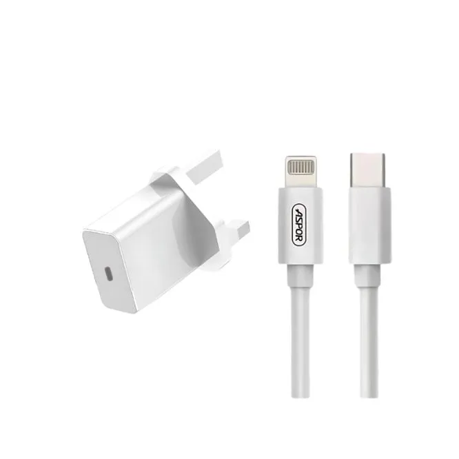 Aspor A808 20W Type-C To lightning Power Adapter